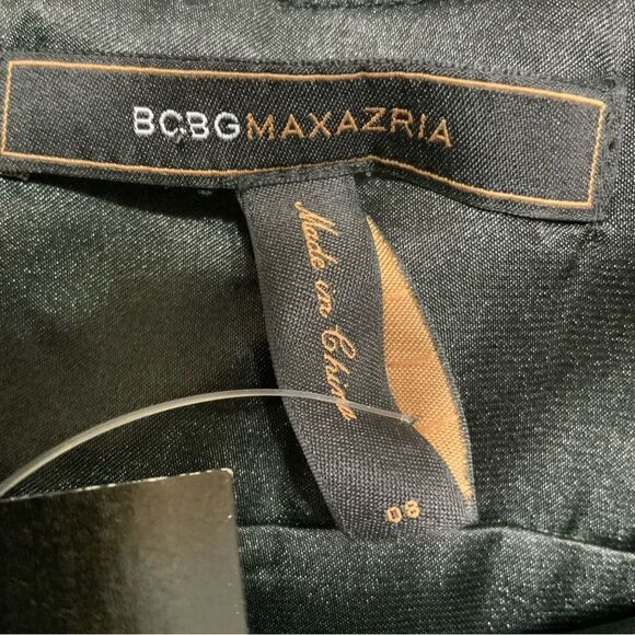 BCBGMaxAzria Black Silk Sequins Dress size 8 - Picture 10 of 10